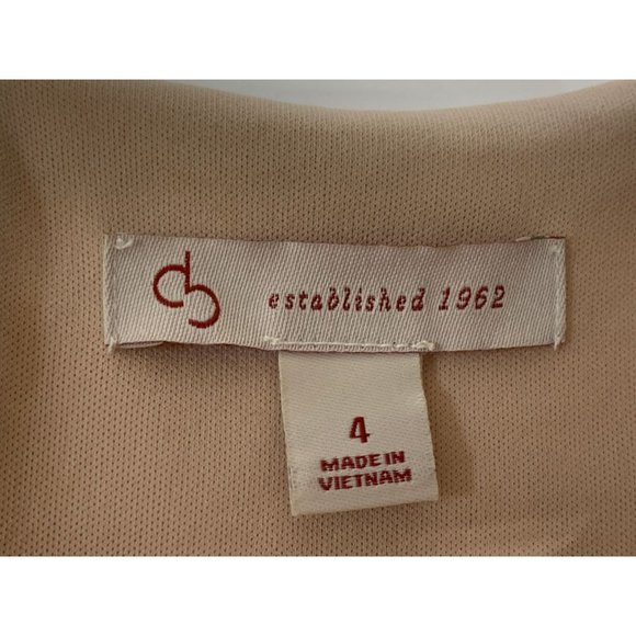 DB Dress White Lace with Slip L/S Womens Size 4 - Picture 5 of 7